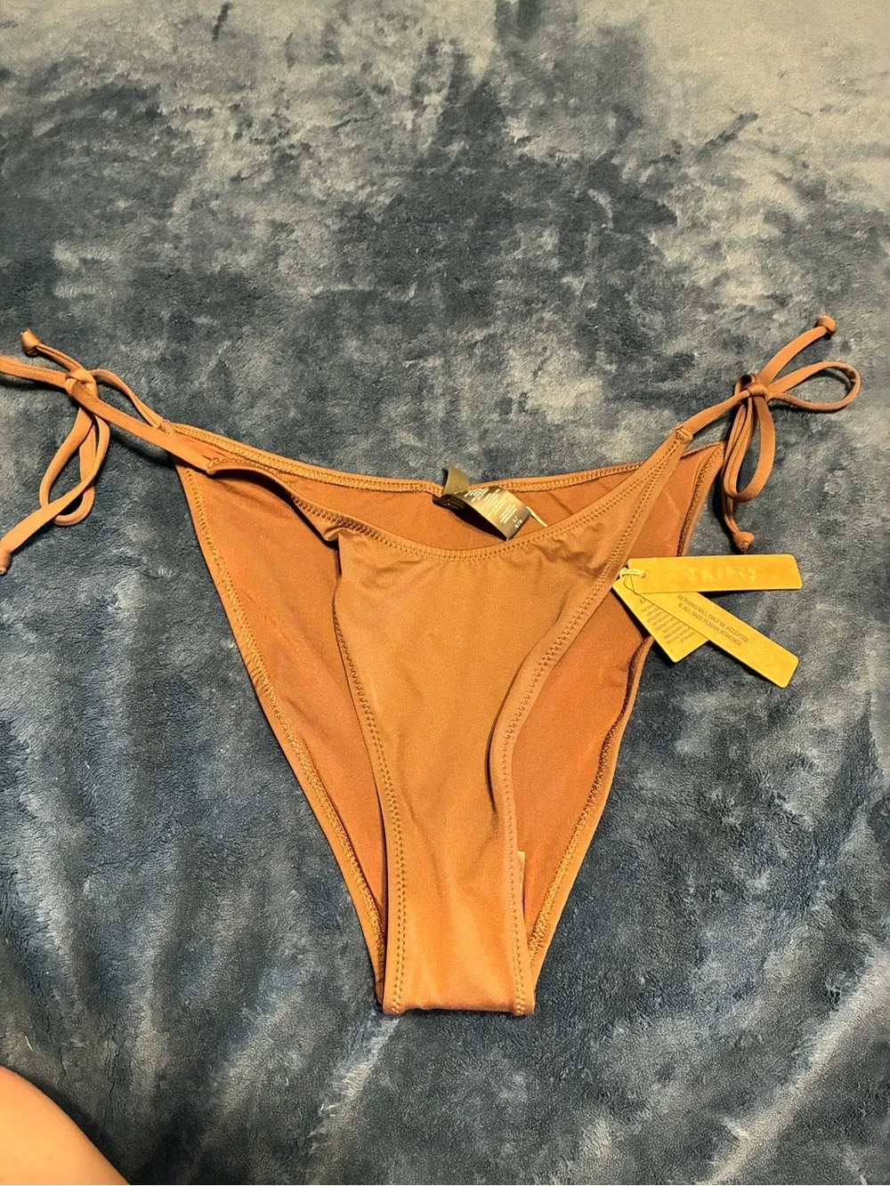 SKIMS Cocoa String Triangle Bikini Set